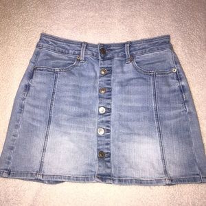 american eagle denim skirt